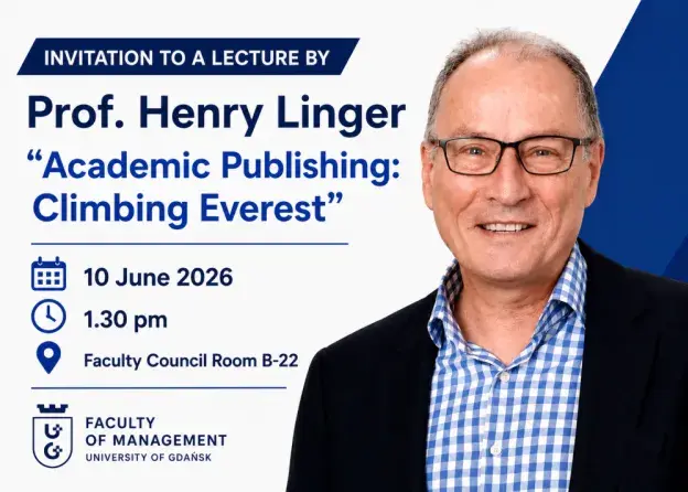 Invitation to a lecture by Prof. Linger, ‘…